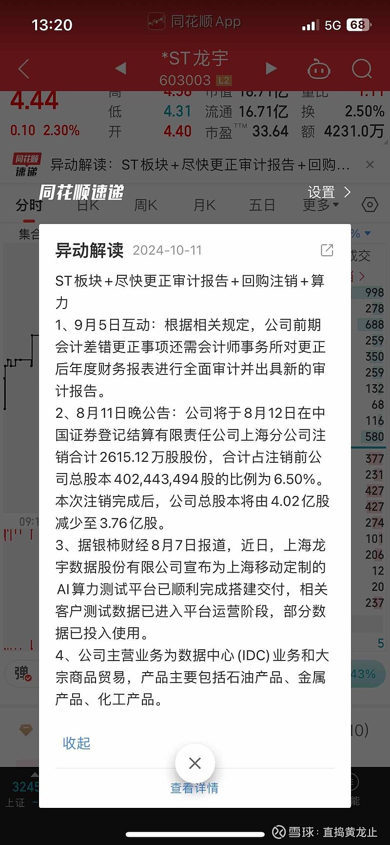 *ST龙宇：董事长辞职