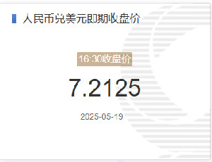 人民币兑美元中间价报报7.1789 调贬17点