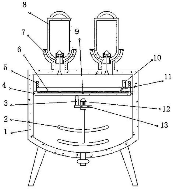 中旗新材获得发明专利授权：“一种石英石板材的布料装置”