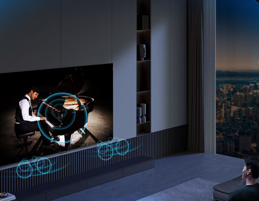 沃格光电联合追觅发布全球首款85寸玻璃基RGB Mini LED AI全透电视