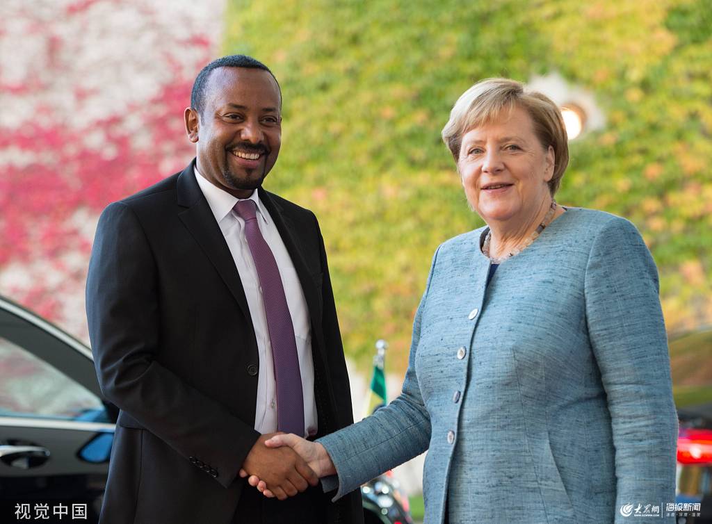 中交集团董事长宋海良与埃塞总理阿比·艾哈迈德举行会谈